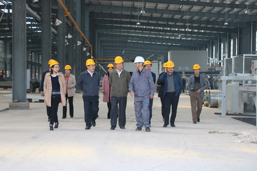 Wang Wei, member of the Standing Committee of the Yichang Municipal Party Committee and Minister of the Organization Department, and his party visited our company