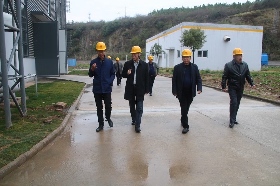Hu Yeming, President of Sinoma Energy Conservation Co., Ltd. and his team visited the company